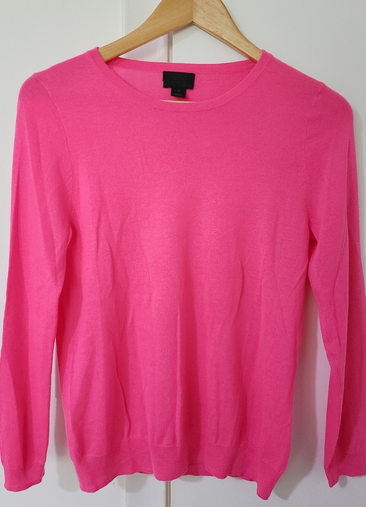 J Crew Pink Italian Cashmere Sweater